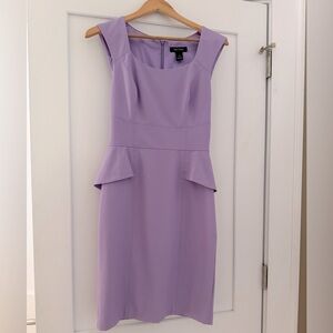 Vintage WHBM lovely lavender sheath dress.